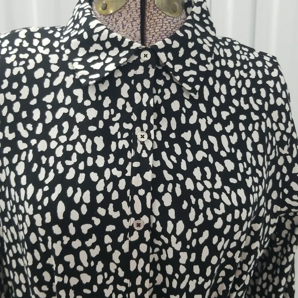 Forever 21 Black and White Printed Dress - Picture 3 of 9